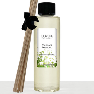 Vanilla & Patchouli Diffuser Oil - Luxury Essential Oils for Diffuser Refill & A