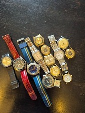 Konvolut 14 Armbanduhren, Handaufzug und Quarz für Bastler