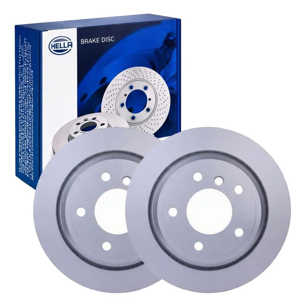 2X Hella Bremsscheiben 298Mm Hinten Passend FüR Alpina B10 BMW 5 50441PRO-image