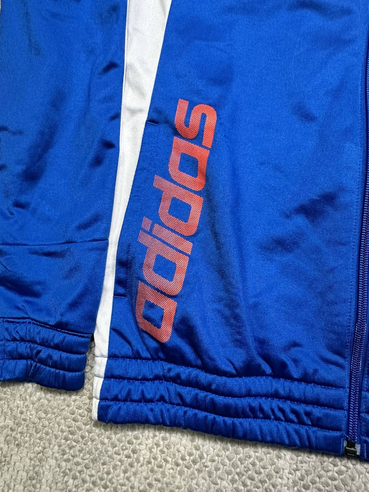 Adidas Kids Long Sleeve Traxksuit Top Royal Blue Age 13-14 image 2