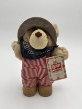 Vintage 1986 Furskin's Dudley Plush Bear 7" Wendy's Promo