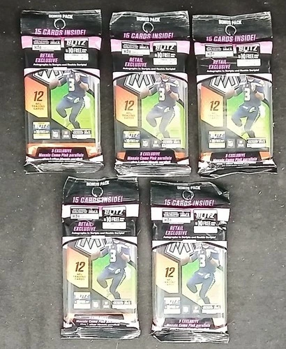 2021 Panini Mosaic Football Cello Value Pack Lot of 5