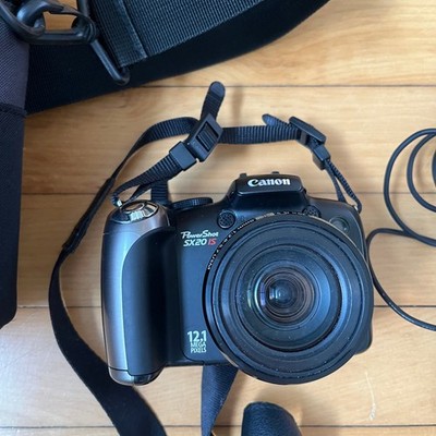 Canon PowerShot SX20 IS 12.1MP Digital Camera 20x Zoom Lowepro Case Tested Works