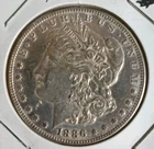 1886 $1 Morgan Silver Dollar. 90% Silver.