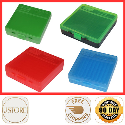 MTM Case-Guard 100 Round Flip-Top 380/9MM Cal Ammo Box (Pick Color) USA Made
