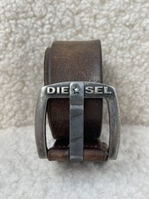 Vintage DIESEL Leather Belt Made in Italy 95/38 Archival Grunge Y2K Distressed