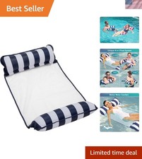 Aqua 4-in-1 Monterey Floating Hammock - Elegant Navy Inflatable