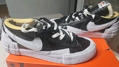 NEW Unisex Mens Size 6.5 Womens 8 Sacai x Nike Blazer Low Patent Leather Sneaker