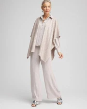 Cashmere Blend Sequin Ruana Wrap NWT Size L/XL