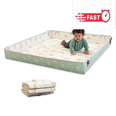 Infantino Rainbow Foldable Soft Foam Mat 59'', for Babies & Toddlers, Multicolor
