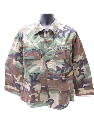 USGI ARMY MILITARY ISSUED WOODLAND BDU BATTLE UNIFORM TOPS M81 SHIRT CAMO COAT