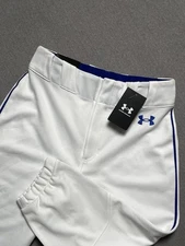 Under Armour Baseball Pants Youth S White Blue Gameday Vanish Knicker