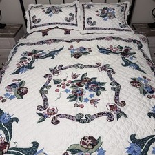 Legacy Quilt Floral Appliqu  Queen Size