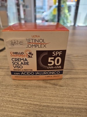 Ultra Retinol Complex Hello Summer Sonnencreme Gesicht LSF 50 mit Hyaluronsäure