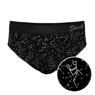 The Big Bang Glow In The Dark Constellation Ball Hammock  Briefs - Shinesty Pouc