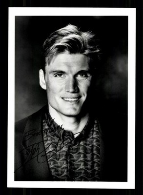 Dolph Lundgren Schwedischer Schauspieler Druck Signiert + G 49812