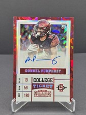 2017 Contenders Draft Pick College Ticket Cracked Ice Donnell Pumphrey 12/23AURC