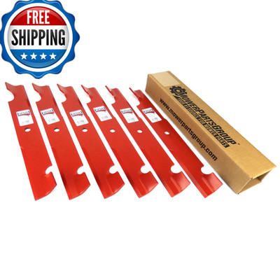 Mowerpartsgroup P591 6 Heavy Duty Blades Replaces Bad Boy 038-0005-00 Fits 54