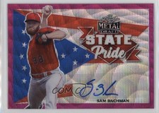 2021 Leaf Metal Draft State Pride Pink Wave 2/10 Sam Bachman #SP-SB1 Auto nd3