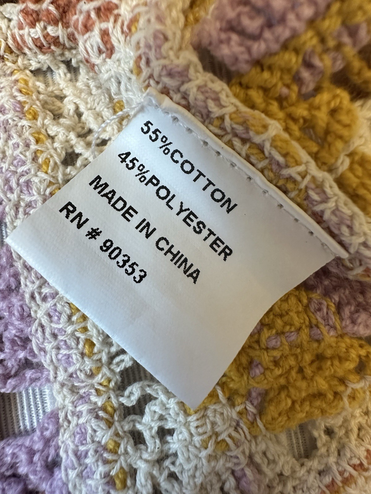 Rebellion Again Boho Floral Patchwork Crochet Tan… - image 4