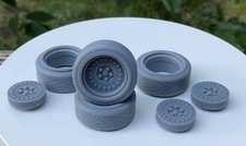 124 125 Outlaw Mag Wheels Treaded Tires Set Weld Style Drag Race Pro Street 124 125 Outlaw Mag Wheels Treaded Tires Set Weld Style Drag Race Pro Street