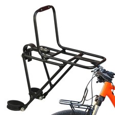 Bike Front Rack Luggage Carrier Aluminum Alloy Mountain Road Bike Pannier Stand