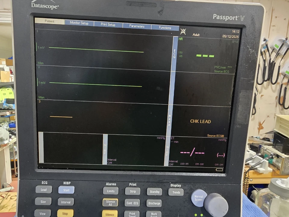 Monitor de paciente Datascope Passport V con Microstream CO2 Excelente estado  Foto 4 de 4