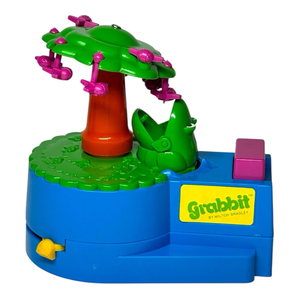 1986 Milton Bradley T.H.I.N.G.S. Grabbit Frog Bug Catching Game Complete w/ Box - Image 4 of 4