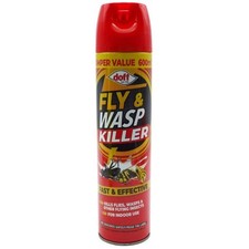 Doff Fly And Wasp Killer Spray Kill Flies Wasp Midges Mosquito Fast Acting 600ml