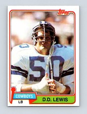 1981 Topps #134 D.D. Lewis Dallas Cowboys