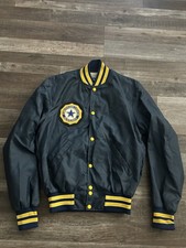 Vtg 80s American Legion Auxiliary Blue Bomber Jacket Sz S Made In USA