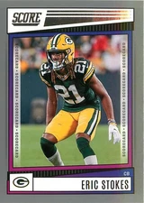 2022 Score - Eric Stokes #99 GRAY SCORECARD PARALLEL