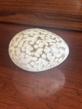 Littala Nuutajarvi Oiva Toikka Glass Bird Egg Signed