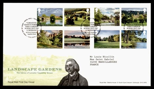 DR WHO 2016 GB FDC LANDSCAPE GARDEN COMBO M77358