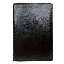 Vintage Black Leather Bifold Wallet Card Holder Organizer Classic Style