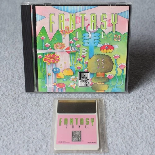 Fantasy Zone COMPLETE CIB Game Case Manual TurboGrafx-16 TG16 HuCard w/ Sleeve