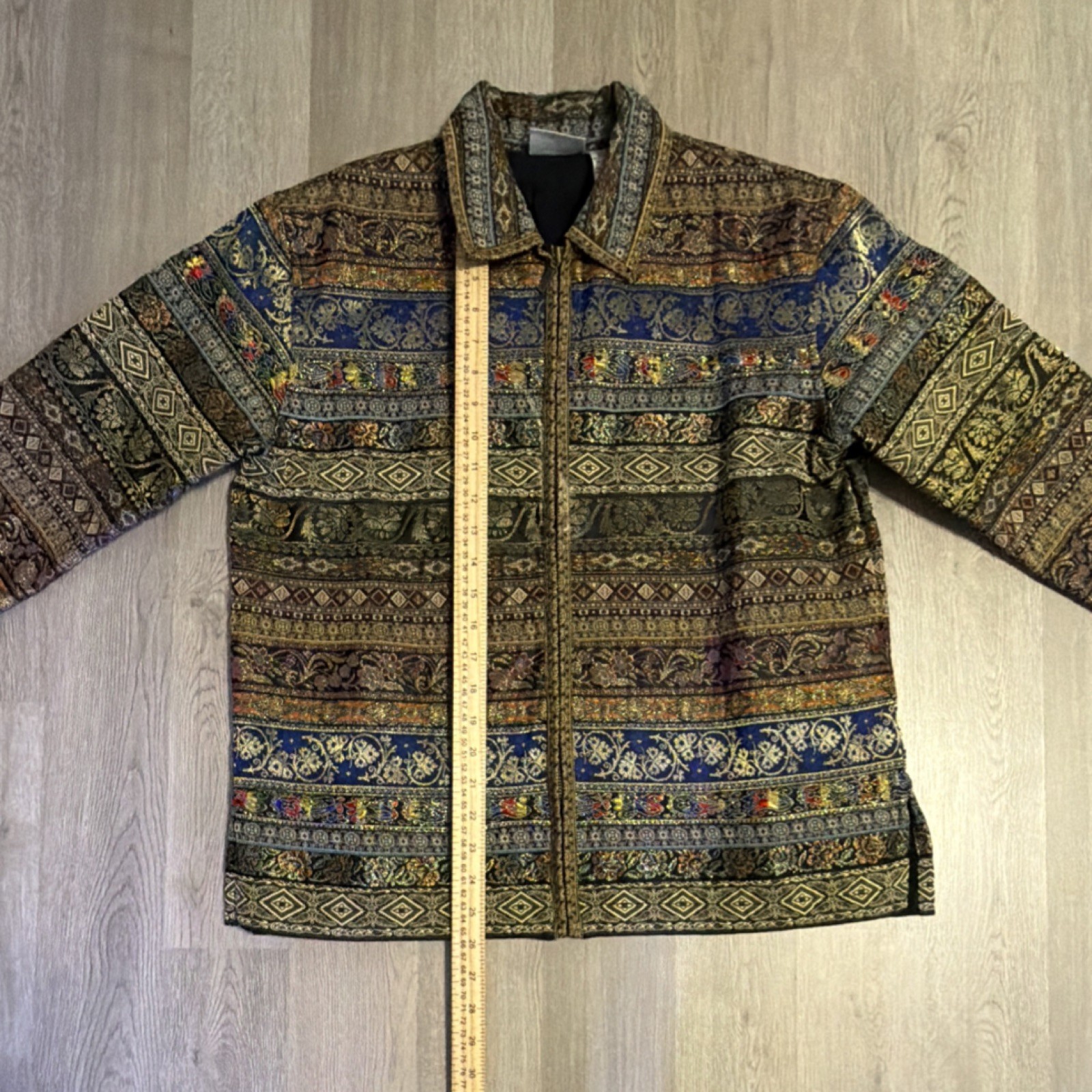 Chico's Design Multicolor Geometric Pattern Colla… - image 2