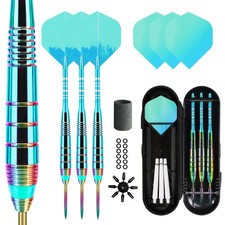 Lavishio Professional Darts Steel Tip Sets, 23 g Metal Tip Darts,Dart Metal T...