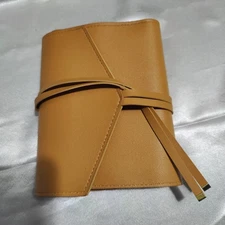 Glass Ladder Co Clutch Katherine Tech Makeup Organizer Roll Honey Vegan Leather