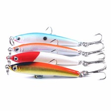 4PCS/Pack 6cm/3.4g Sinking Pencil Lure Hard Bait Ice Fishing Tackle Crankbait