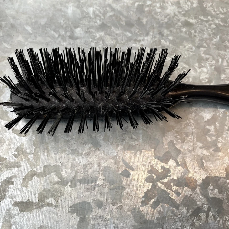 Vintage Spornette #650 Boar Bristle Hair Brush Black - Image 3 of 4