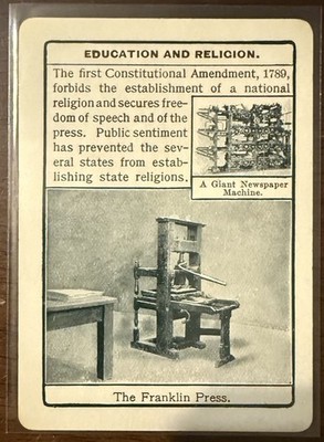 1903 Cincinnati Fireside Game Co National Life The Franklin Press