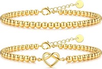 Armband Damen Edelstahl Gold Perlen Kreuz Herz Charm Schmuck Geschenk MäDchen
