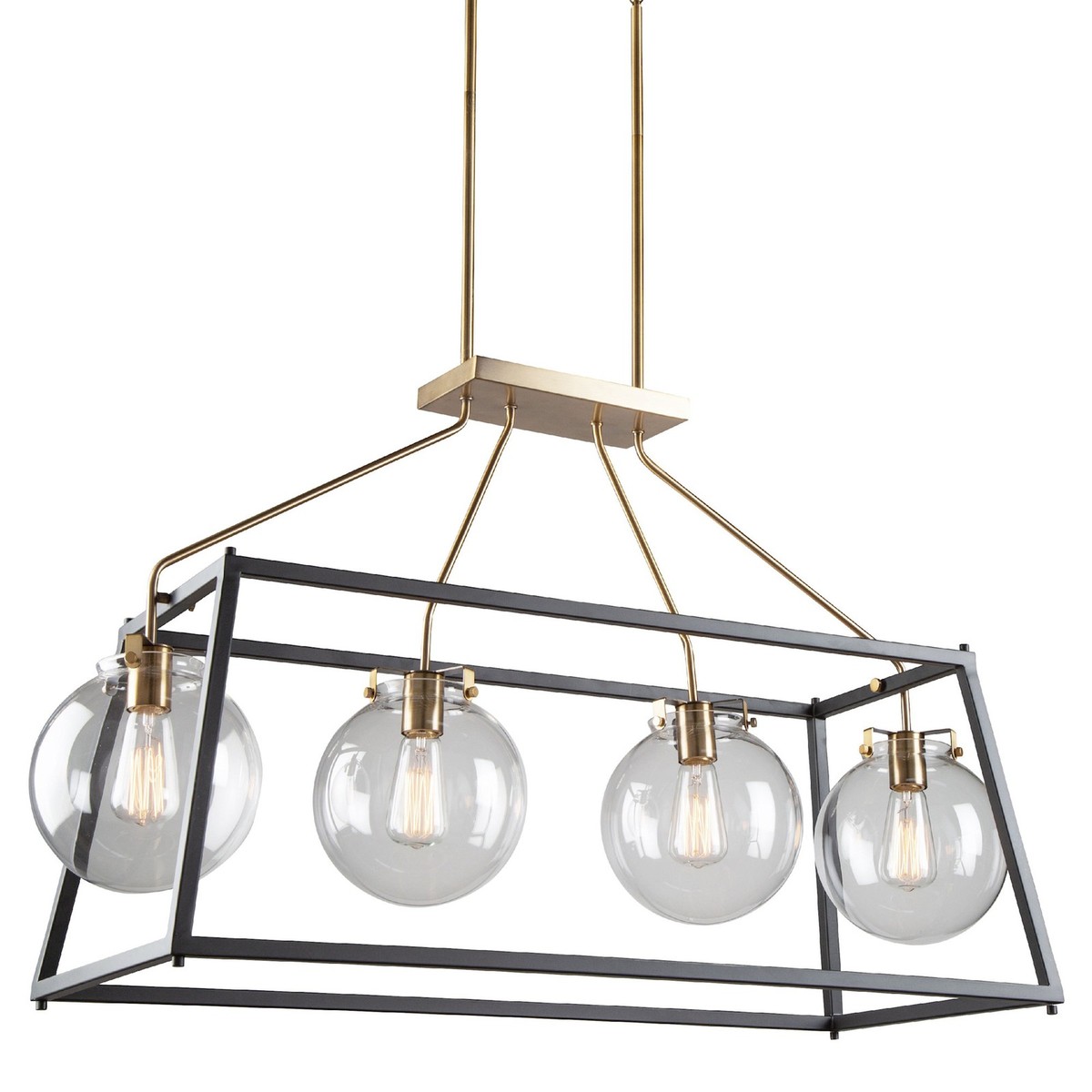 Fontaine 8デックセット Artcraft Lighting AC11604VB Bridgetown Island Light Black
