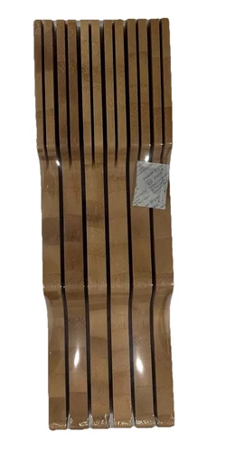 In-Drawer Knife Block Bamboo New Sealed (Holds 11) - Picture 1 of 4