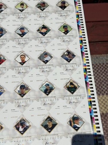 RARE! 2003 Just Memorabilia GOLD UNCUT Sheet 28x40 Hamels Felix Hernandez Cano - Picture 15 of 20