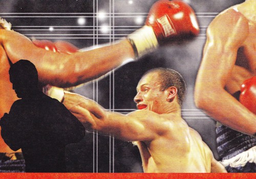 * BOXING ROUND 7 SPORTS $11.99 DEN OR KIDS ROOMS Wallpaper bordeR Wall SPORTS - Picture 2 of 6