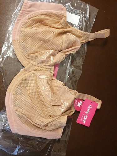Reggiseno Curvy Kate Delizioso Beige Taglia 34G Ferretto Pizzo Copricoppa Completa B/N # - Foto 2 di 5
