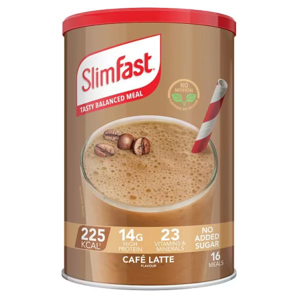 Slimfast Diet Meal Replacement Shake Powder - Vanilla, Café Latte, and Blueberry - Image 4 of 4