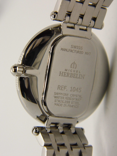 MICHEL HERBELIN PARIS EPSILON 1045/B01 SLIM, ST. STEEL LADIES SWISS MVMT WATCH - Picture 18 of 23
